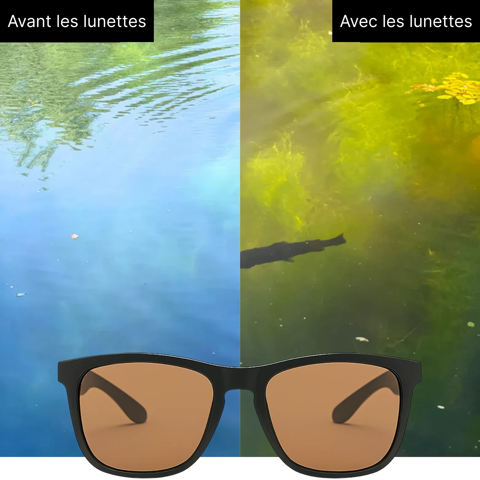 HD Polarized Fishing Glasses - Clear Vision Underwater
