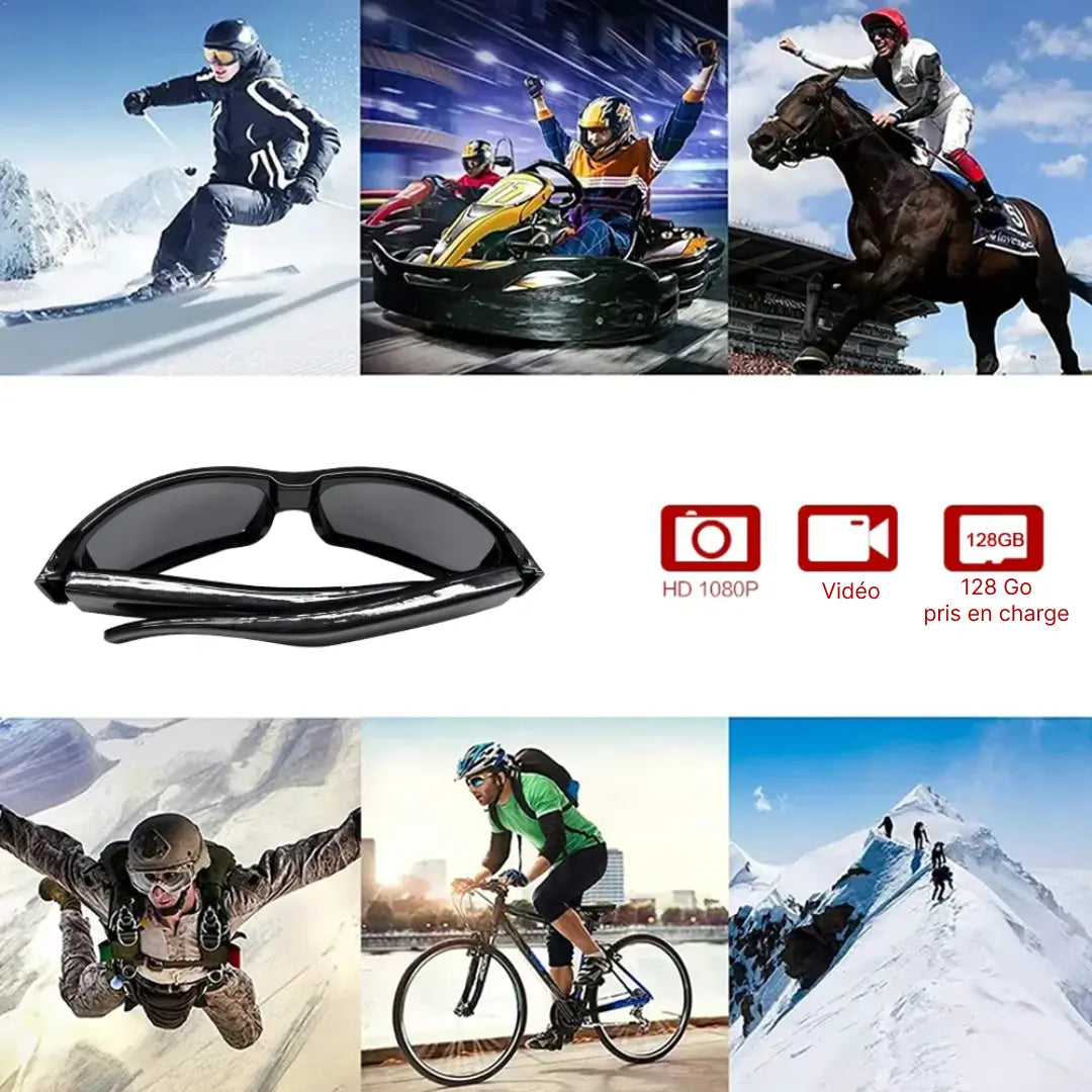 Sunglasses with built-in camera