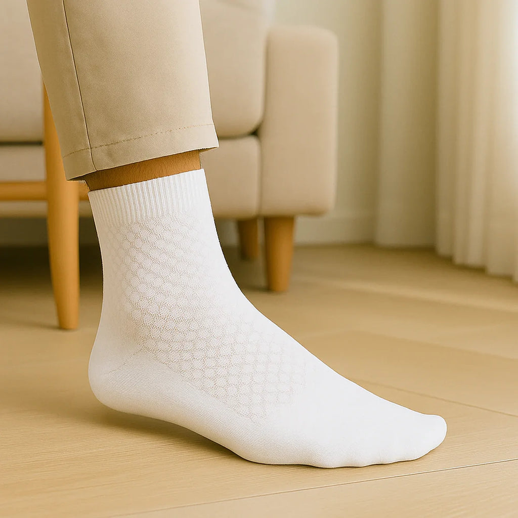 Premium Bamboo Mid-Calf Socks – Extra Durable & Odor-Free Comfort