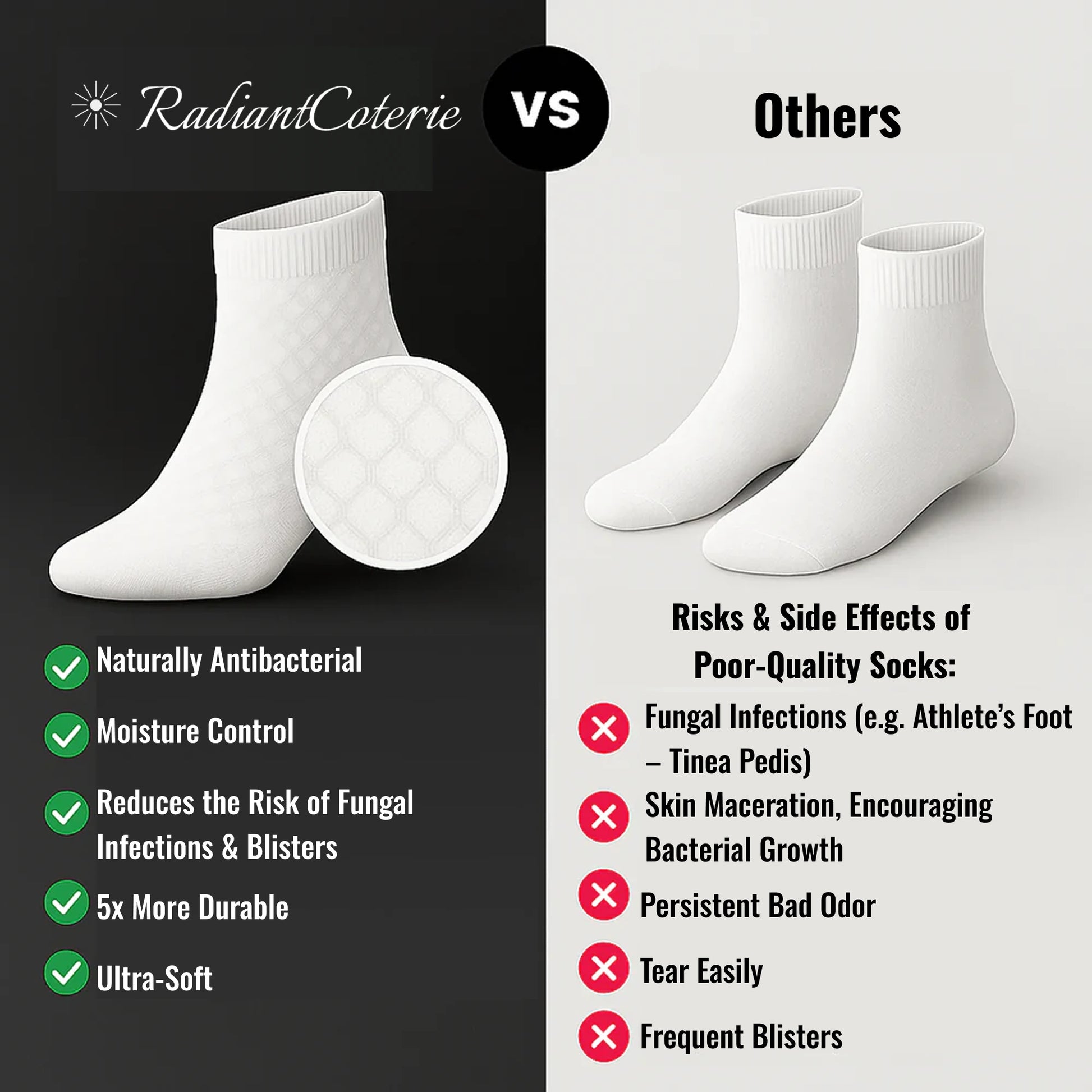 PREMIUM BAMBOO MID-HIGH SOCKS – DURABLE &amp; ANTI-ODOR
