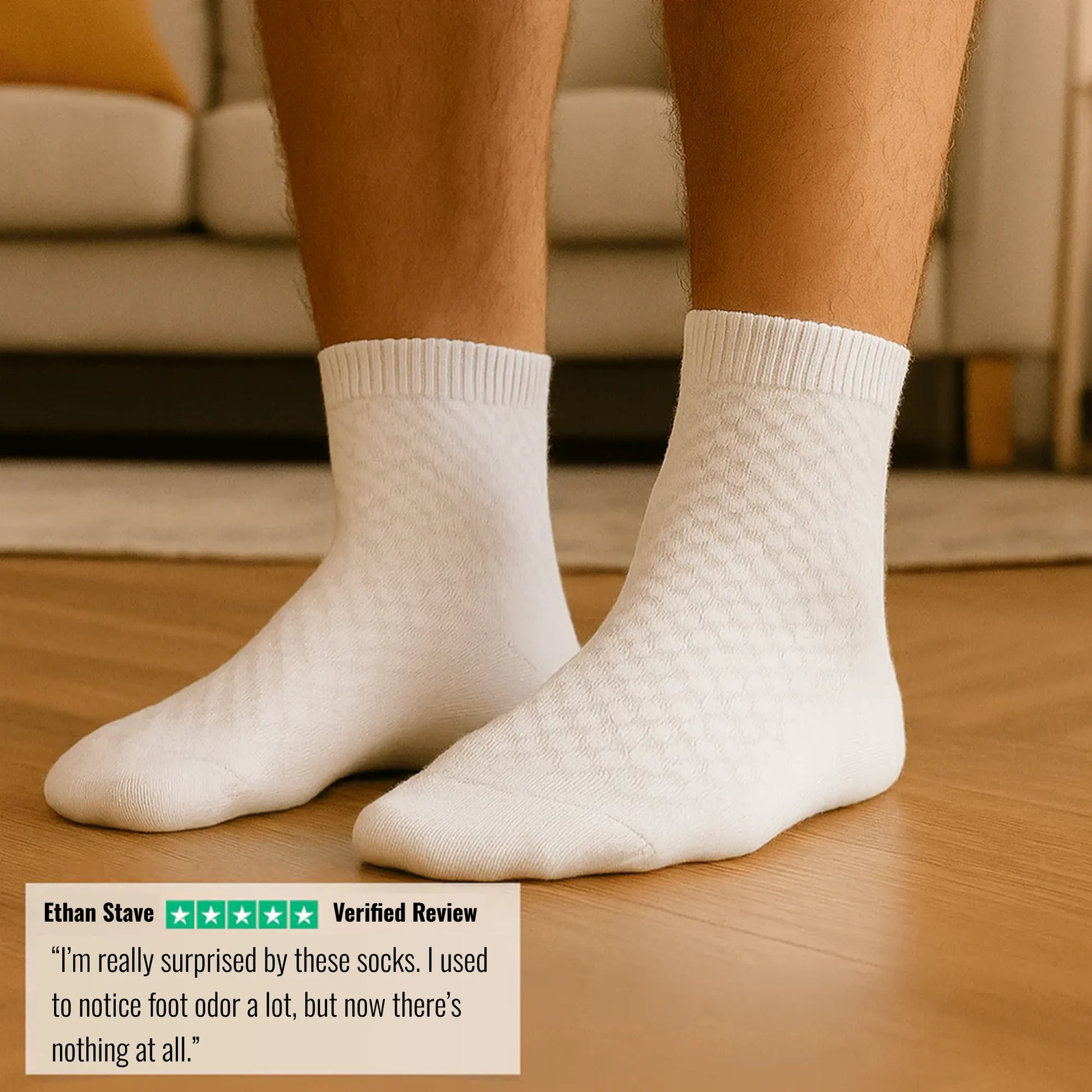 PREMIUM BAMBOO MID-HIGH SOCKS – DURABLE &amp; ANTI-ODOR