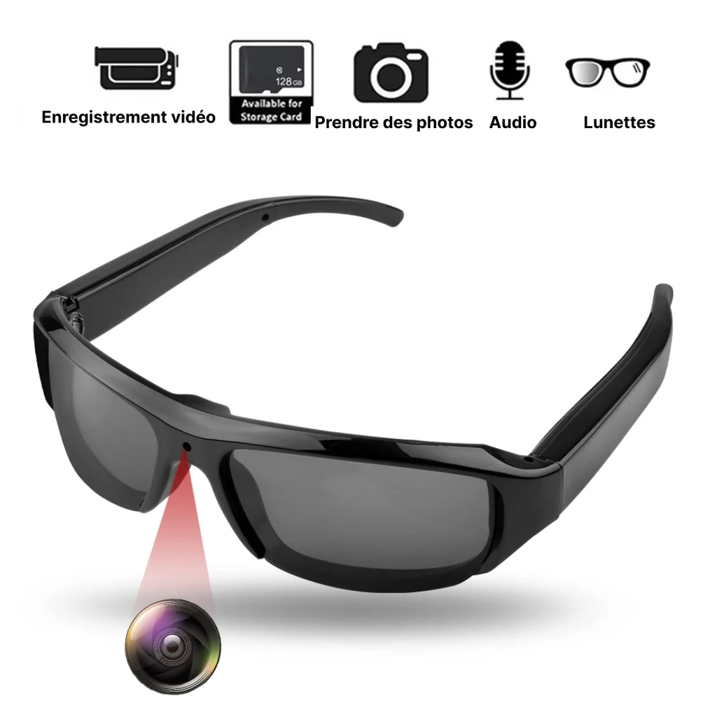 Lunettes de soleil avec caméra intégrée