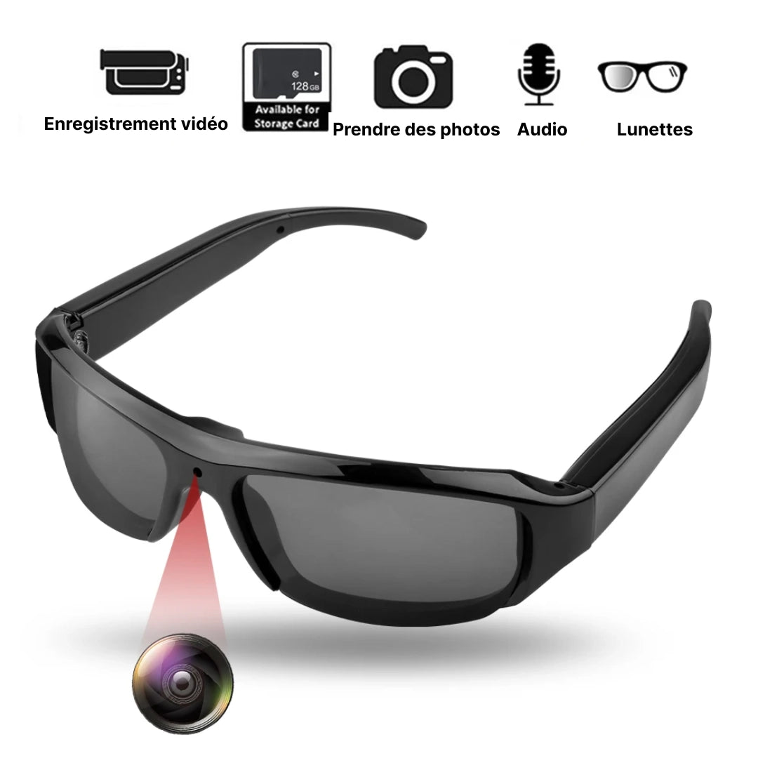 Sunglasses with built-in camera